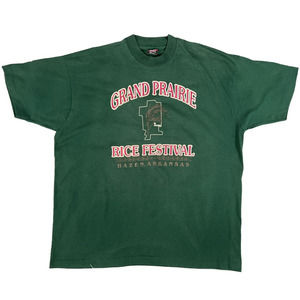 Vintage Grand Prairie Rice Festival‎ Single Stitch T-Shirt Men's Size XXL